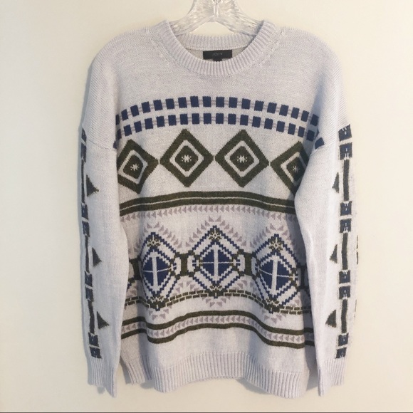 J. Crew Sweaters - EUC J. Crew Abstract Fair Isle Sweater